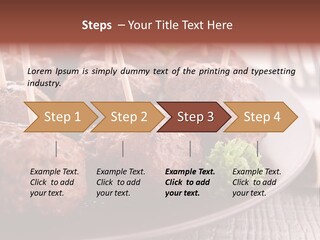 Beef Finger Food Lunch PowerPoint Template