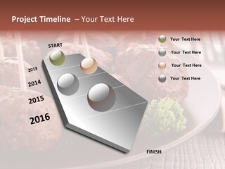 Beef Finger Food Lunch PowerPoint Template