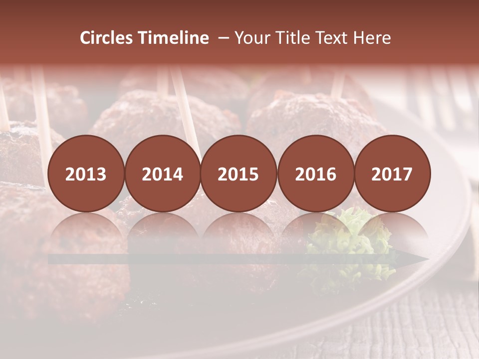 Beef Finger Food Lunch PowerPoint Template