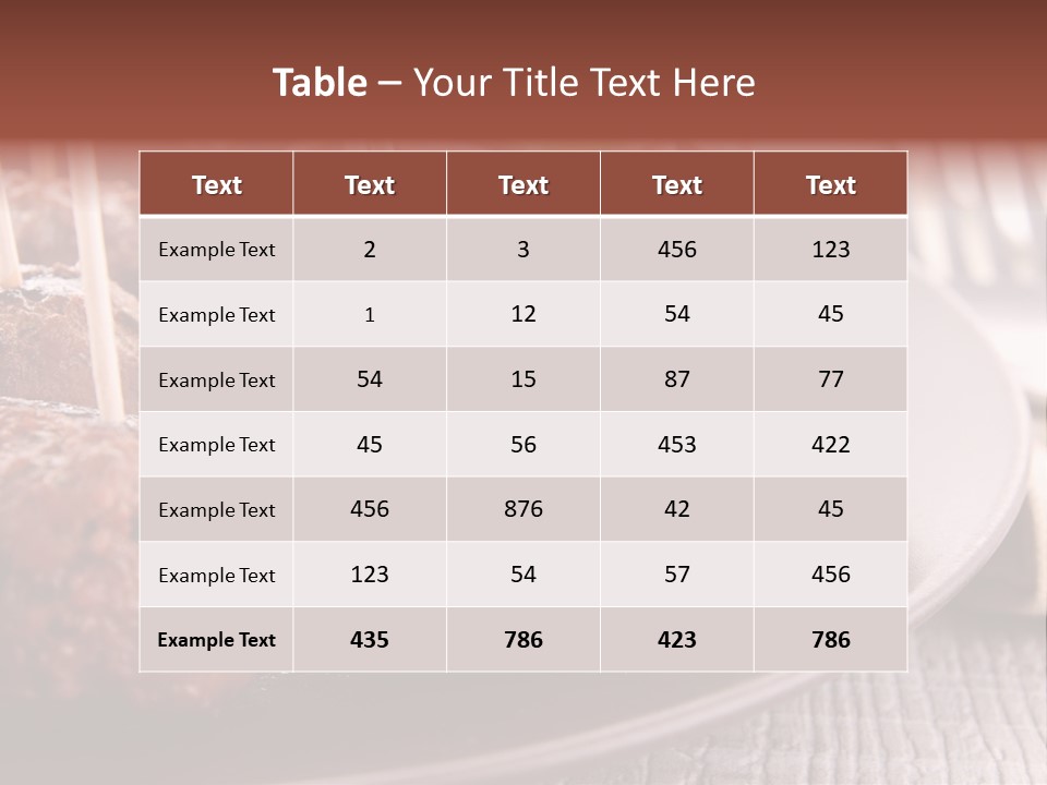 Beef Finger Food Lunch PowerPoint Template