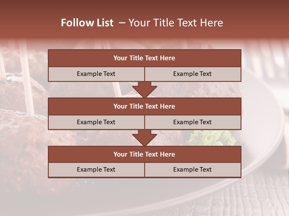 Beef Finger Food Lunch PowerPoint Template