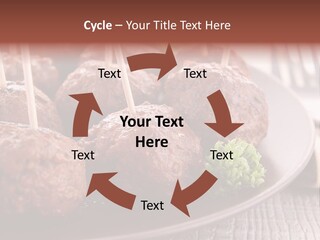Beef Finger Food Lunch PowerPoint Template