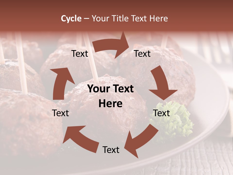 Beef Finger Food Lunch PowerPoint Template