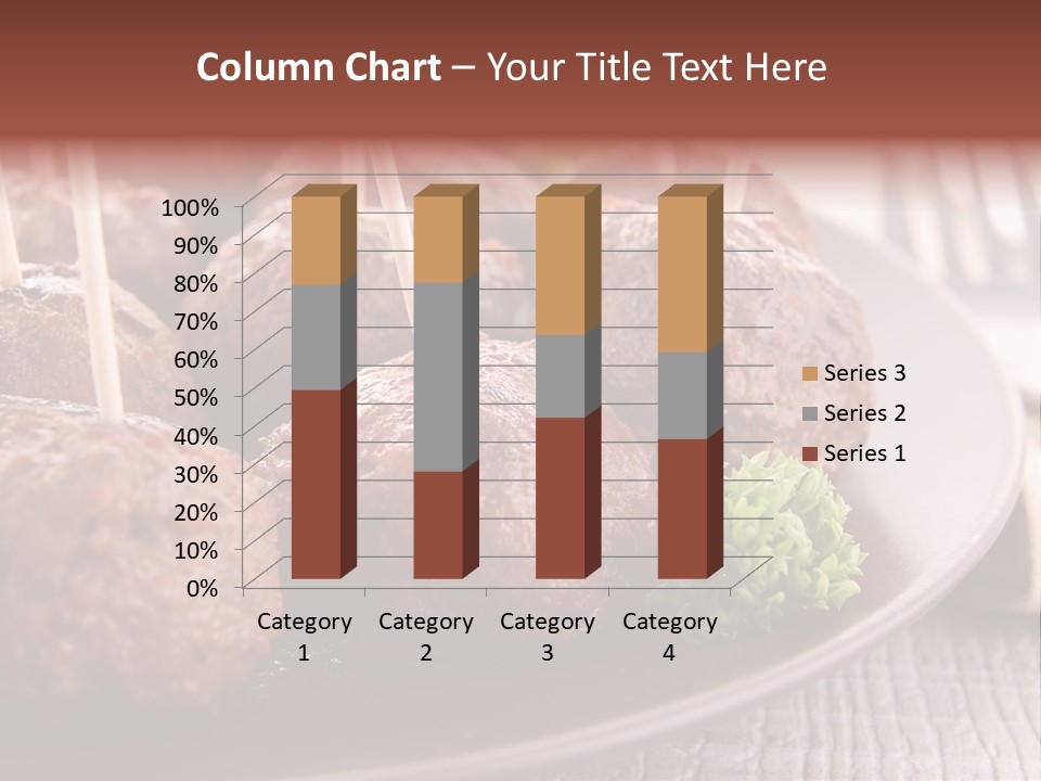 Beef Finger Food Lunch PowerPoint Template