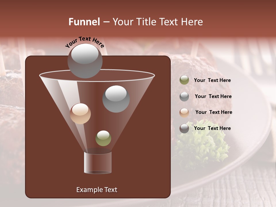 Beef Finger Food Lunch PowerPoint Template