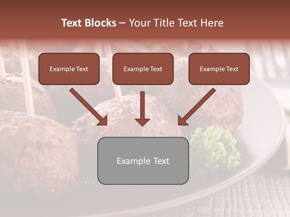 Beef Finger Food Lunch PowerPoint Template
