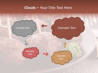 Beef Finger Food Lunch PowerPoint Template