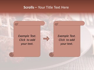 Beef Finger Food Lunch PowerPoint Template