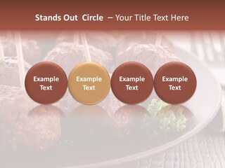 Beef Finger Food Lunch PowerPoint Template