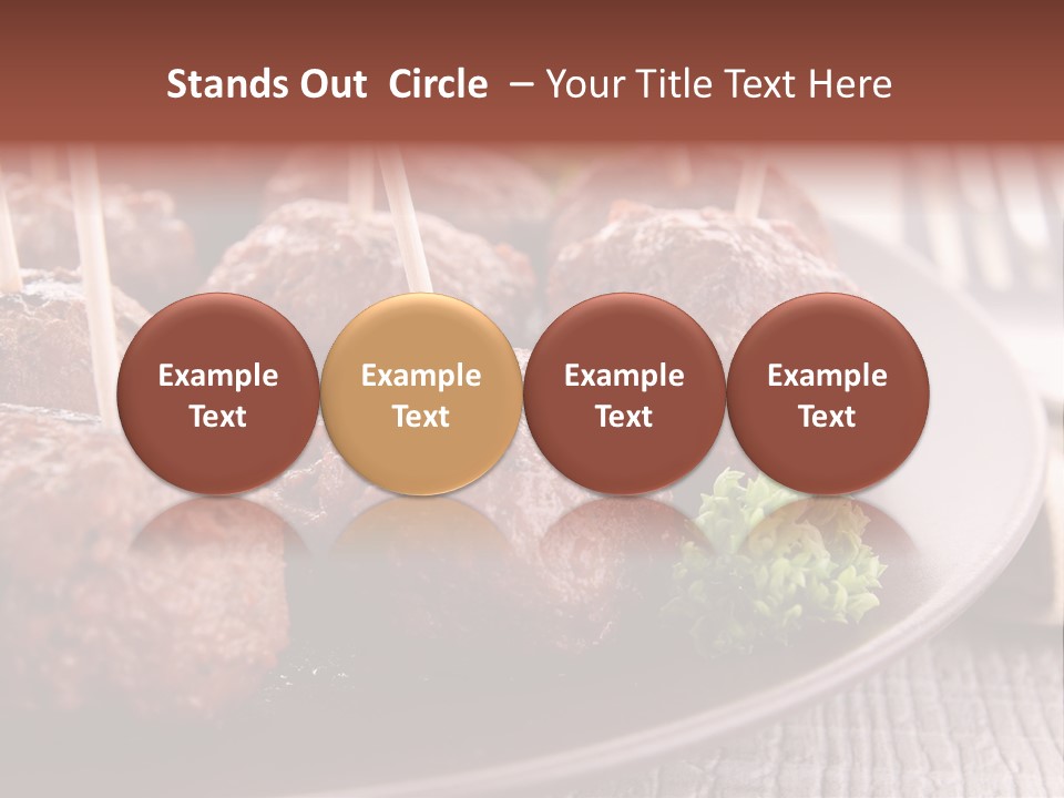 Beef Finger Food Lunch PowerPoint Template