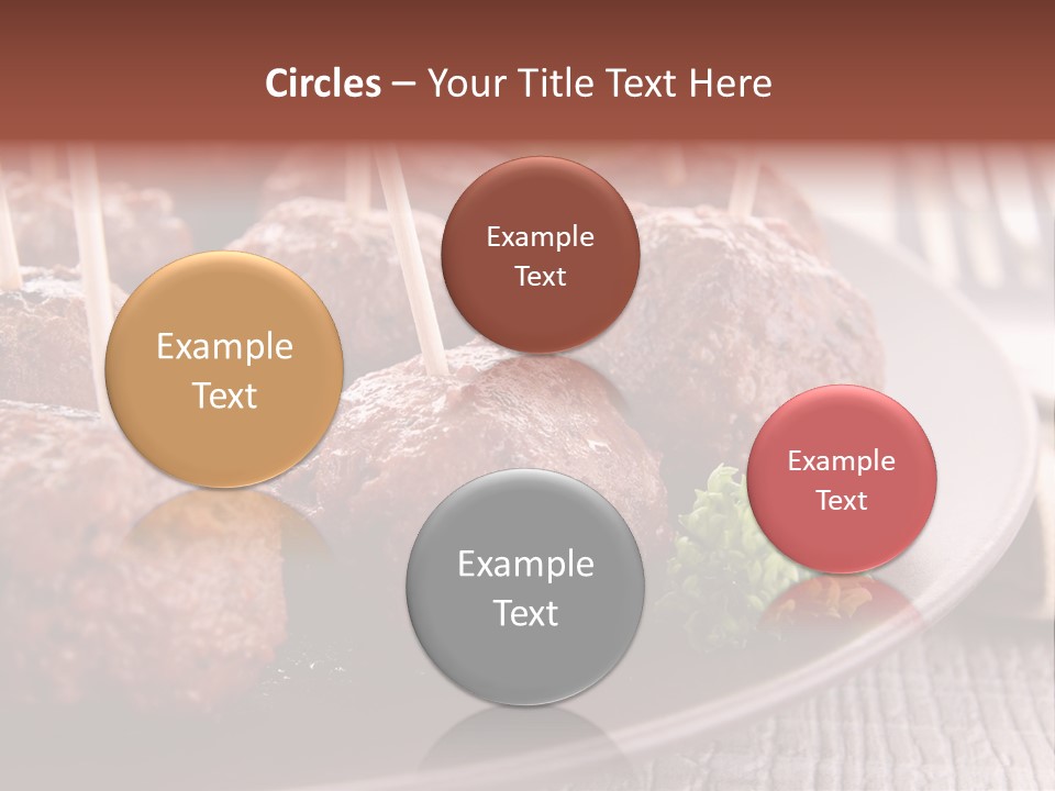 Beef Finger Food Lunch PowerPoint Template