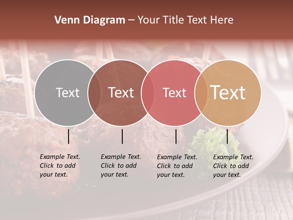 Beef Finger Food Lunch PowerPoint Template