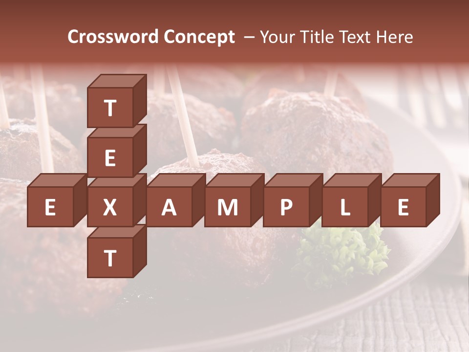 Beef Finger Food Lunch PowerPoint Template