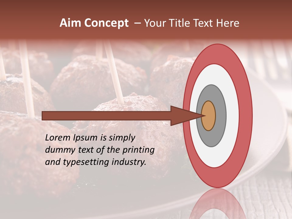 Beef Finger Food Lunch PowerPoint Template