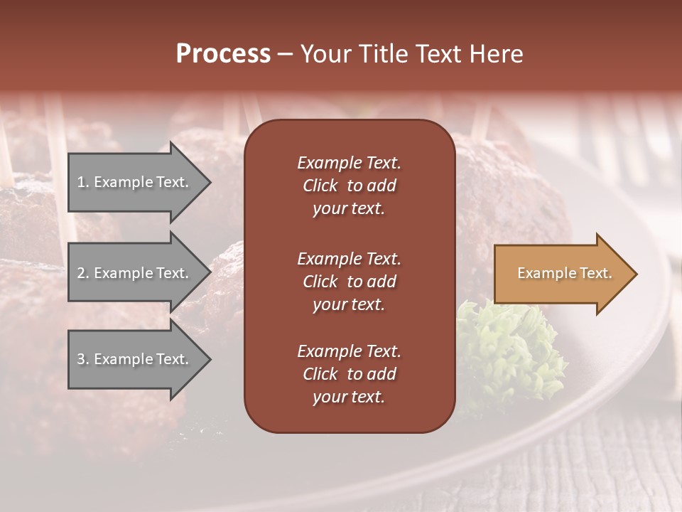 Beef Finger Food Lunch PowerPoint Template