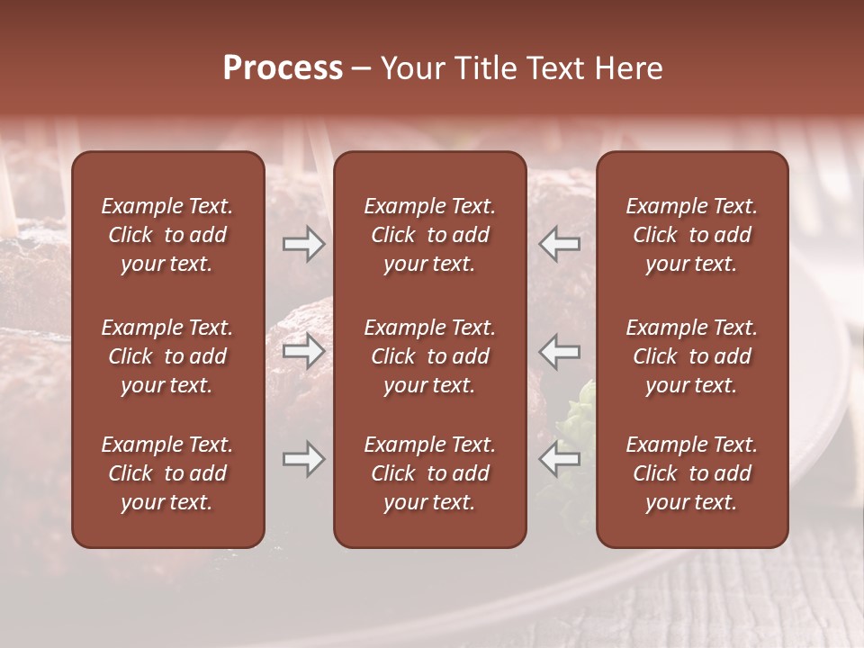 Beef Finger Food Lunch PowerPoint Template