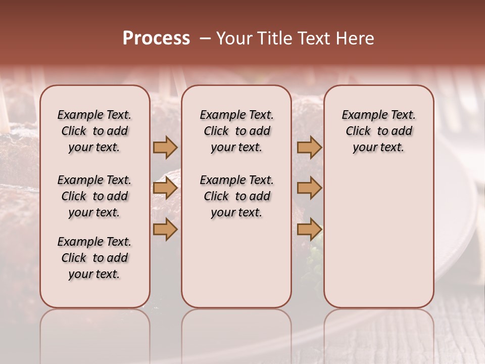 Beef Finger Food Lunch PowerPoint Template