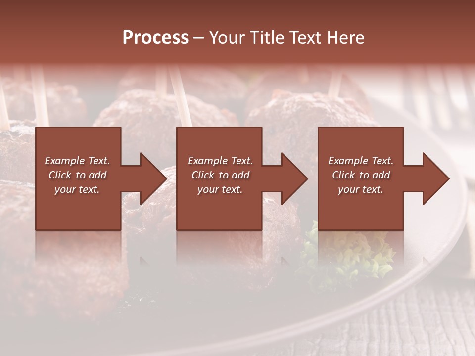 Beef Finger Food Lunch PowerPoint Template