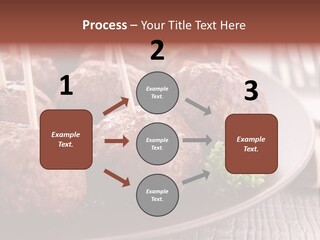 Beef Finger Food Lunch PowerPoint Template
