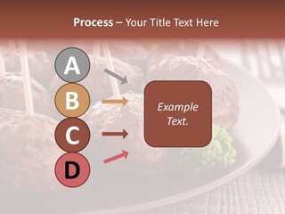 Beef Finger Food Lunch PowerPoint Template