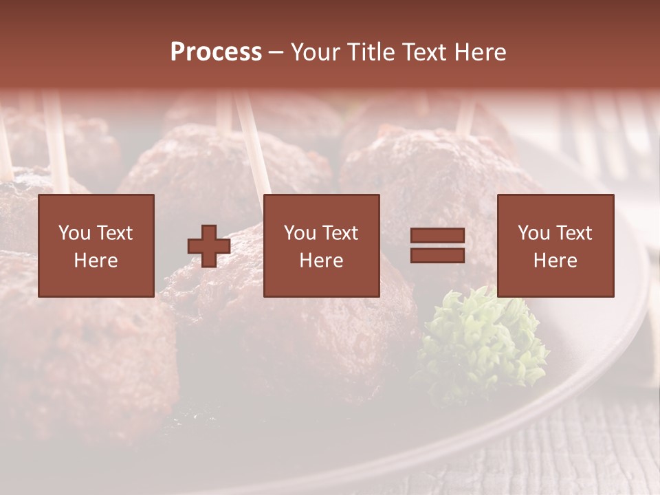 Beef Finger Food Lunch PowerPoint Template