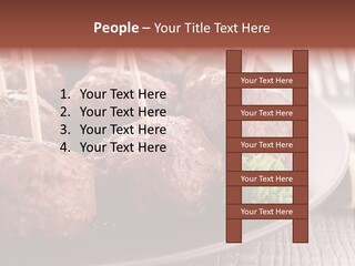Beef Finger Food Lunch PowerPoint Template