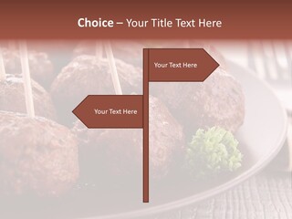Beef Finger Food Lunch PowerPoint Template