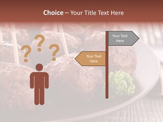 Beef Finger Food Lunch PowerPoint Template