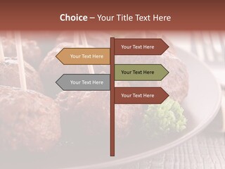 Beef Finger Food Lunch PowerPoint Template
