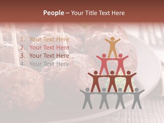 Beef Finger Food Lunch PowerPoint Template