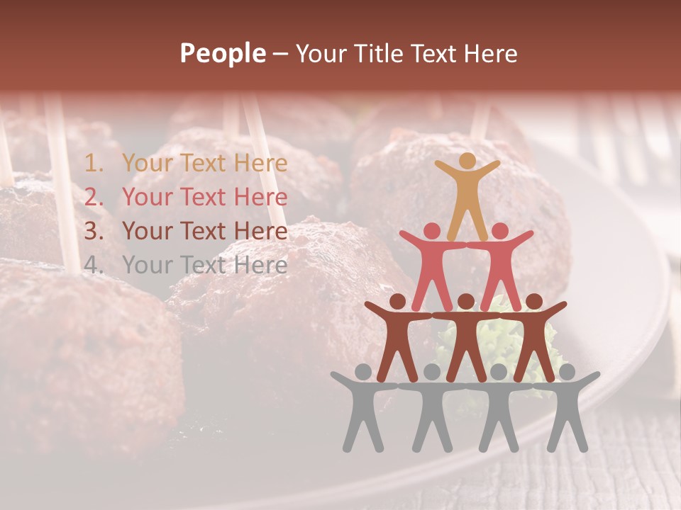 Beef Finger Food Lunch PowerPoint Template