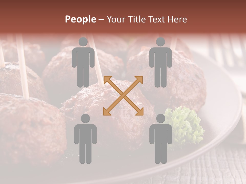 Beef Finger Food Lunch PowerPoint Template