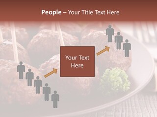 Beef Finger Food Lunch PowerPoint Template