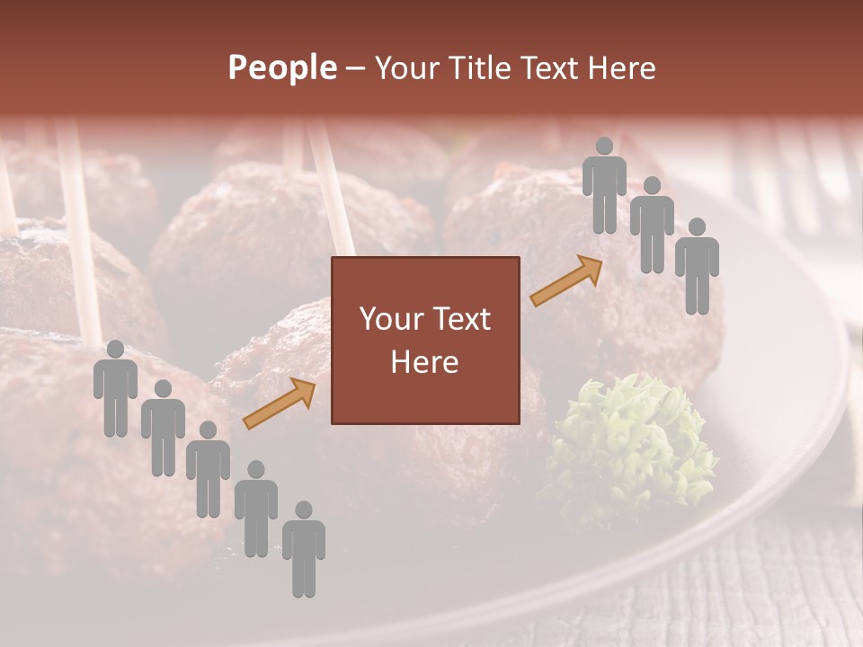 Beef Finger Food Lunch PowerPoint Template
