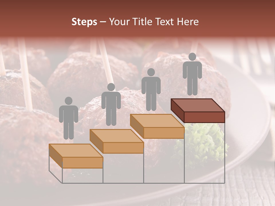Beef Finger Food Lunch PowerPoint Template