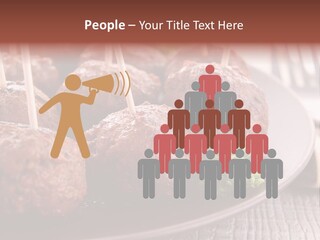 Beef Finger Food Lunch PowerPoint Template