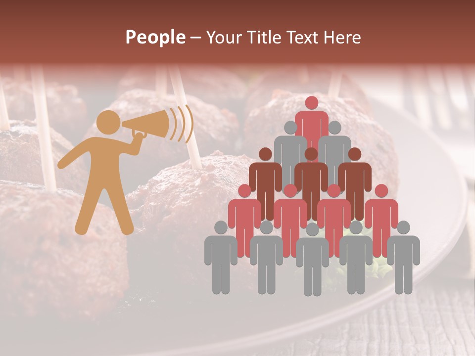 Beef Finger Food Lunch PowerPoint Template