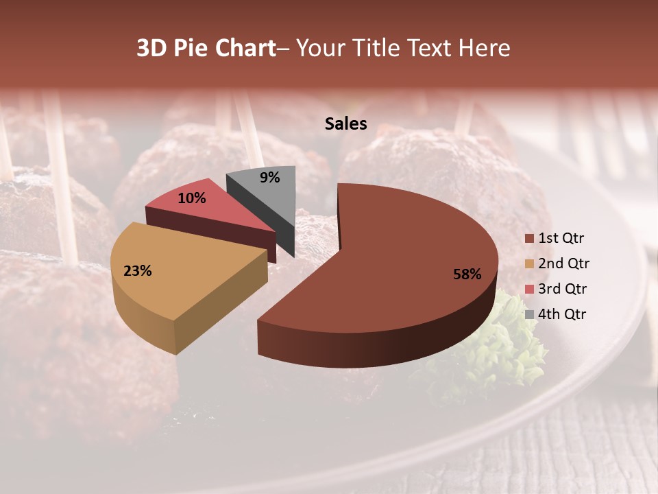 Beef Finger Food Lunch PowerPoint Template