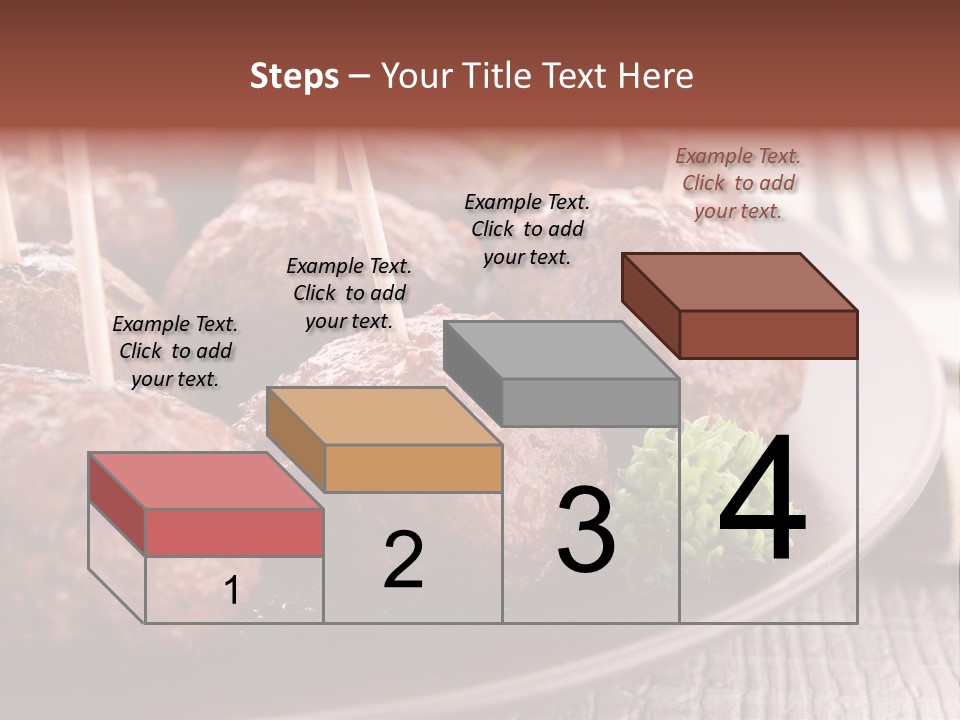 Beef Finger Food Lunch PowerPoint Template