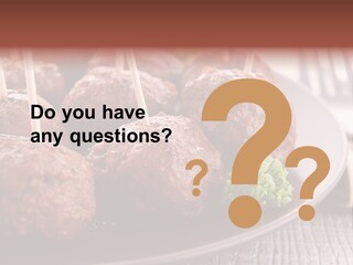 Beef Finger Food Lunch PowerPoint Template