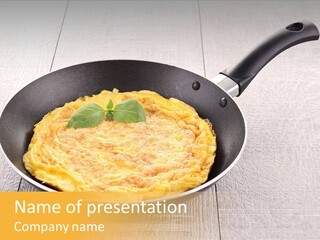 Frying Pan Egg Recipe PowerPoint Template