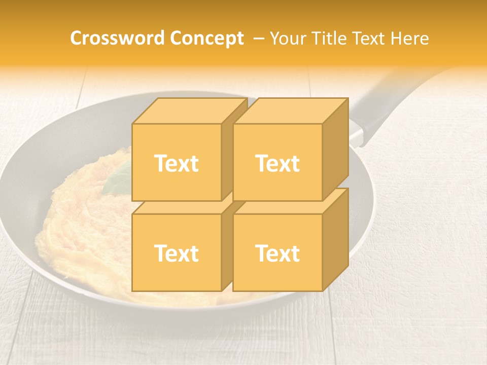 Frying Pan Egg Recipe PowerPoint Template
