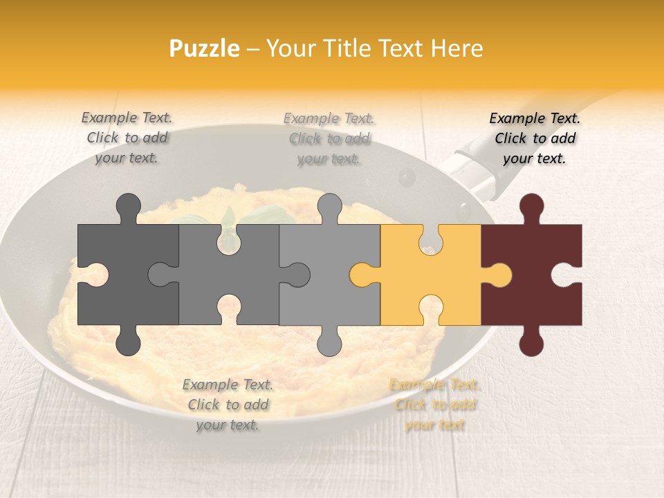 Frying Pan Egg Recipe PowerPoint Template