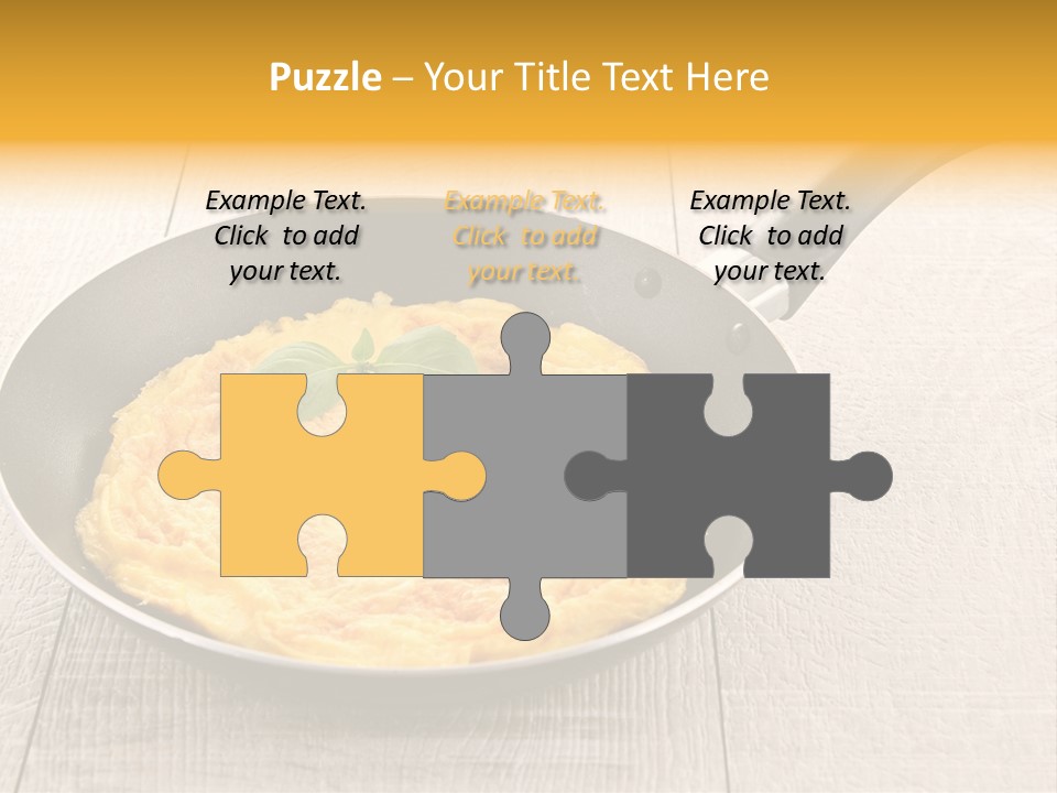 Frying Pan Egg Recipe PowerPoint Template