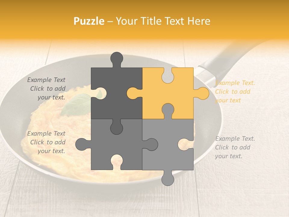 Frying Pan Egg Recipe PowerPoint Template