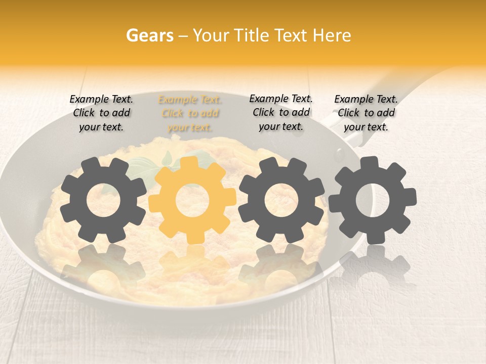 Frying Pan Egg Recipe PowerPoint Template