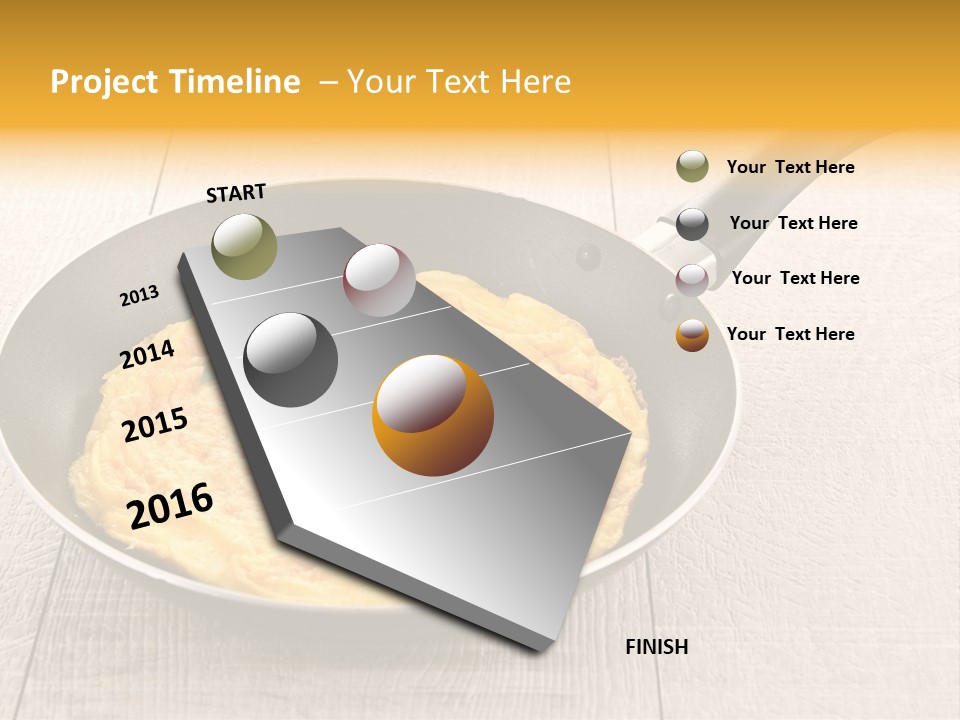 Frying Pan Egg Recipe PowerPoint Template
