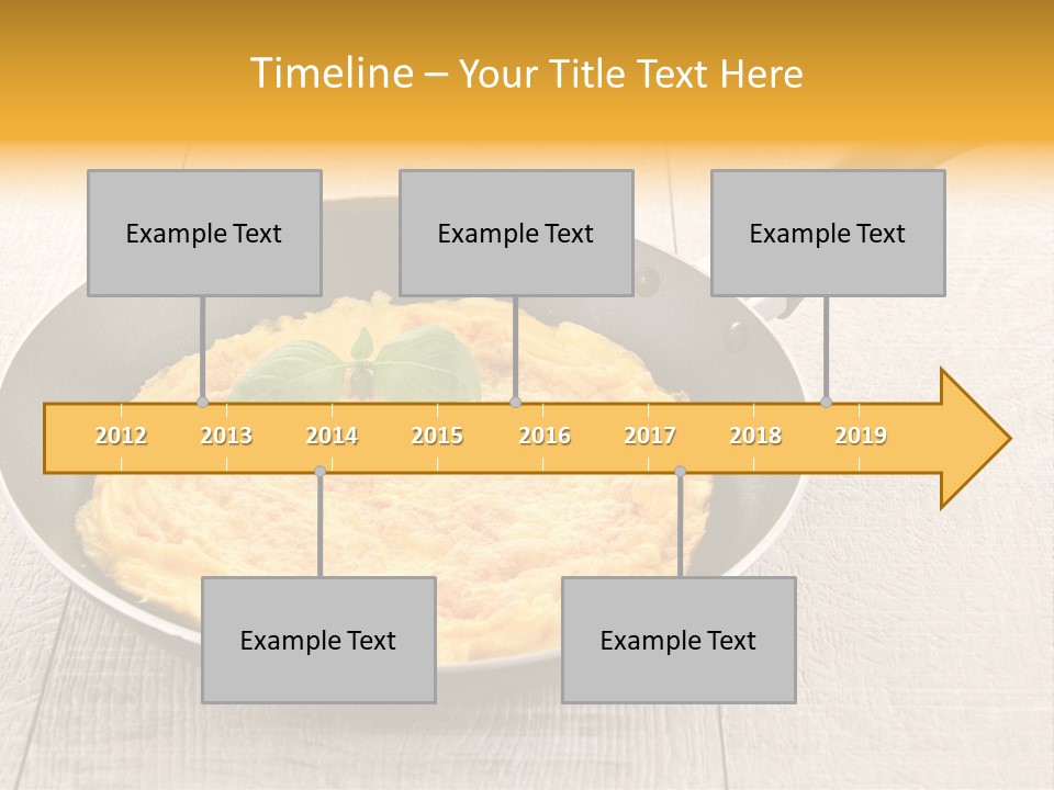 Frying Pan Egg Recipe PowerPoint Template