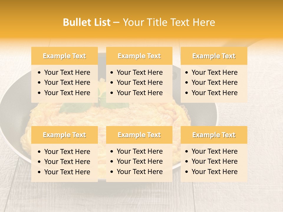 Frying Pan Egg Recipe PowerPoint Template