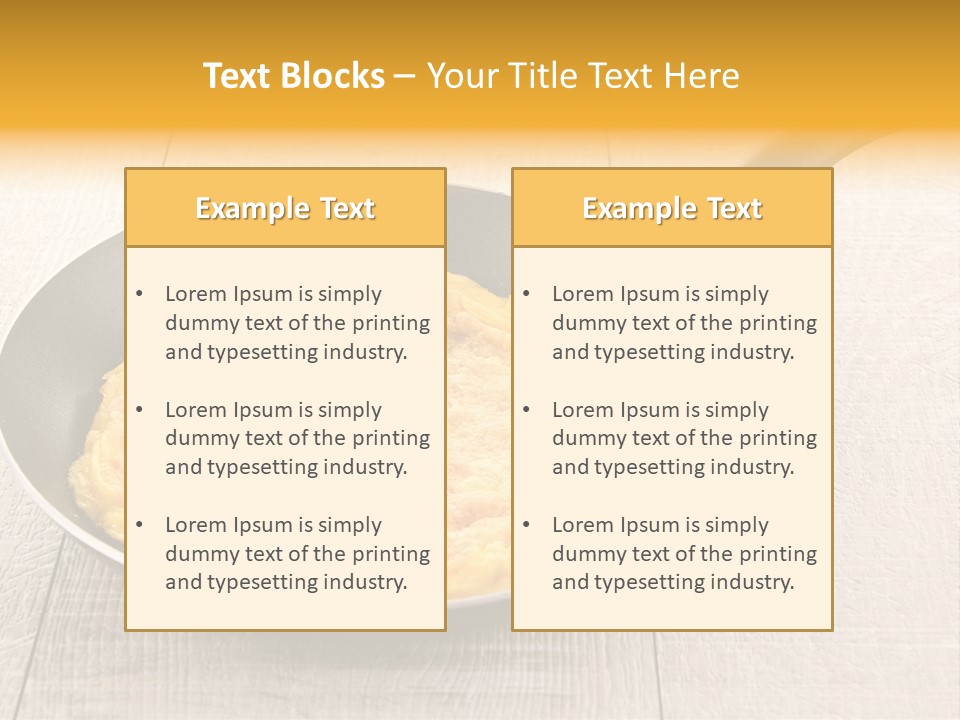 Frying Pan Egg Recipe PowerPoint Template